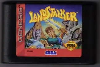 Landstalker Genesis RPG - isometric action-adventure cartridge art