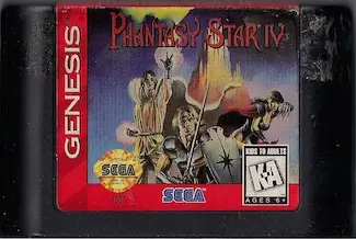 Phantasy Star IV Sega Genesis RPG cartridge - sci-fi epic storyline
