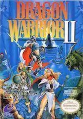 Dragon Warrior II NES Box – Turn-Based JRPG Sequel in the Erdrick Trilogy