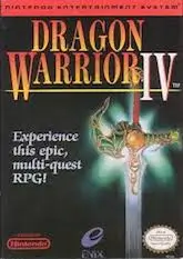 Dragon Warrior IV NES Cover – Classic Turn-Based RPG by Enix