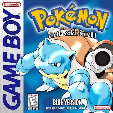Pokémon Blue Version Box Art – Classic Game Boy Pokémon Game