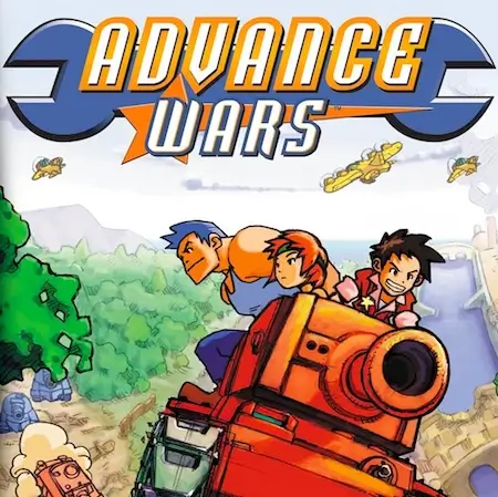 Advance Wars GameBoy Advance original box art with CO characters