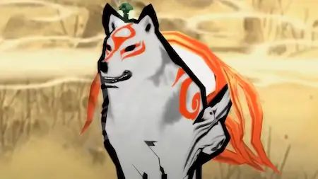Amaterasu in Okami PS2 Game