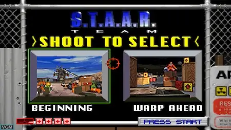 Area 51 Sega Saturn light gun gameplay