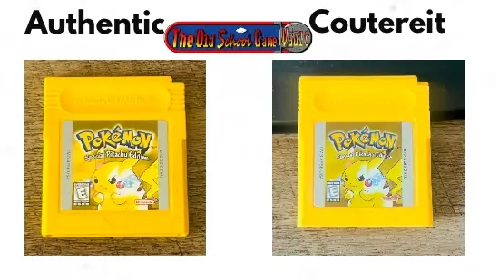 Authentic vs Counterfeit Game Boy Yellow