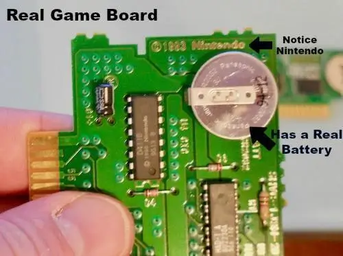 Authentic SNES Game Board Photo