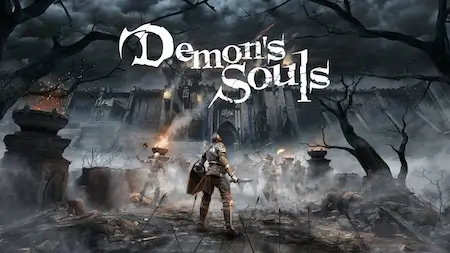 Demon’s Souls PS5 remake – warrior approaching castle in dark fantasy setting