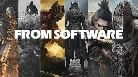 An iconic scene from Bloodborne by FromSoftware, highlighting the dark and gothic aesthetic of Yharnam, filled with challenging enemies and intense gameplay.