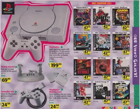 1996 PlayStation 1 Christmas Advertisement – PS1 Gift Ideas