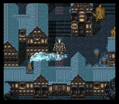Final Fantasy III SNES gameplay with turn-based combat scene