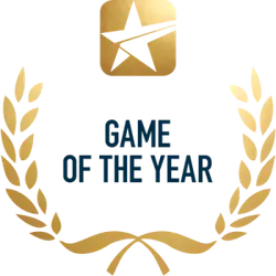 Game of the Year award logo – used to denote re-released editions bundled with bonus content or DLC