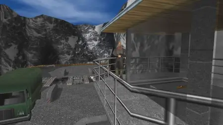 GoldenEye 007 Dam mission on Nintendo 64.