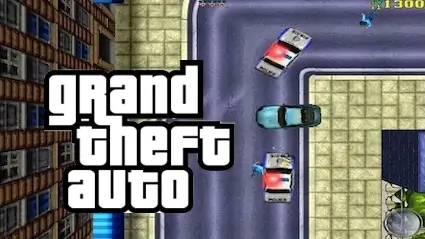 Top-down gameplay from GTA 1 – part of Grand Theft Auto series history