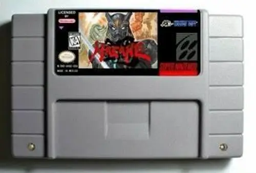 The Final Conflict Super Nintendo SNES Cartridge, rare and highly sought-after retro action game often associated with Blockbuster rentals.