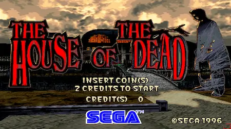 The House of the Dead Sega Saturn light gun gameplay