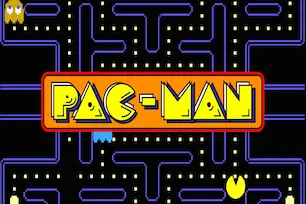 Pac-Man Atari 2600 Logo – iconic 1980s maze arcade game
