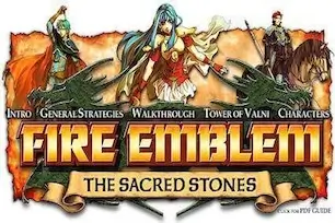 Fire Emblem The Sacred Stones GBA box art – tactical role-playing game for Game Boy Advance