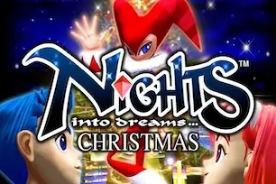 Christmas NiGHTS into Dreams promotional artwork – Sega Saturn holiday video game