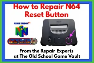 How to repair an Nintendo 64 reset button in steps from the repair experts at the old school game vault