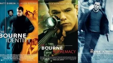 Jason Bourne film's poster emphasizes tension, hand-to-hand combat, and minimal lethal violence.