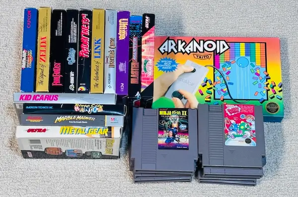 Bought this old Nintendo NES collection from a seller who resides in Missouri.