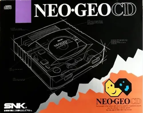 Neo Geo CD home console system with CD-ROM tray