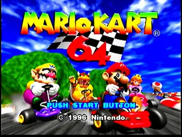 Screenshot of Mario Kart 64 gameplay on Nintendo 64 console