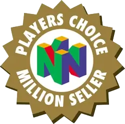 Nintendo Player's Choice Million Seller seal – gold emblem awarded to high-selling N64 games