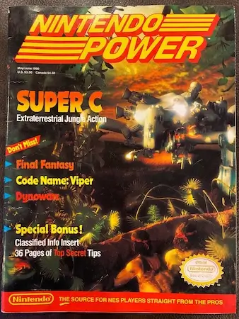 Nintendo Power's feature on Super C highlights iconic achievements in retro gaming, showcasing the passion behind The Old School Game Vault.