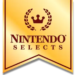 Nintendo Selects banner – red and gold branding used for budget re-release titles on Wii, 3DS, and Wii U