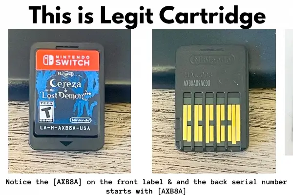 Nintendo Switch Legit Cartridge
