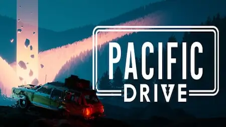 Pacific Drive game artwork featuring the station wagon in the Olympic Exclusion Zone.