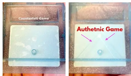 Pokemon Crystal Inside Game Shell - Real Vs Fake