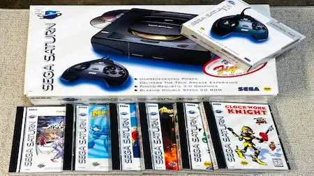 CIB Sega Saturn Console and games from the Connecticut Collection