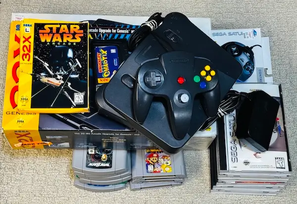 A Nice Boxed Collection of Old Video Games we just bought from Connecticut.