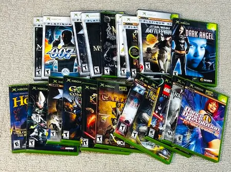 Original Xbox game collection sold to The Old School Game Vault from Ohio.