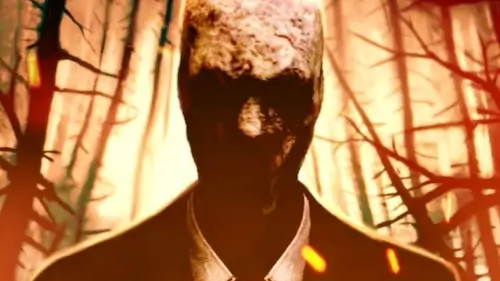 Slender Man from The Arrival, a chilling horror game character with elongated limbs and a haunting presence, representing the essence of fear.