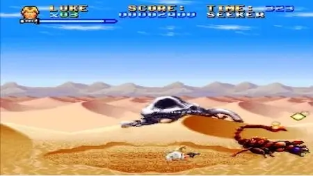 Super Star Wars SNES gameplay – retro Star Wars movie tie-in action game