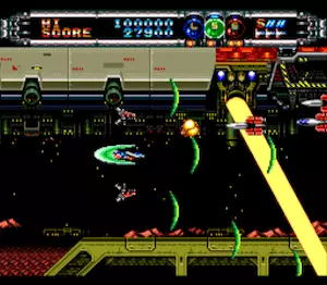 TurboGrafx CD Gate of Thunder heavy metal shooter screenshot