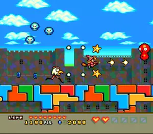 TurboGrafx Magical Chase cute fantasy shooter screenshot