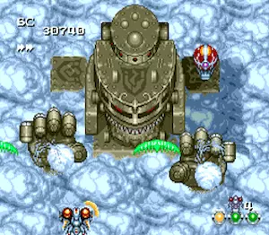 TurboGrafx-16 Seirei Senshi Spriggan colorful shooter screenshot