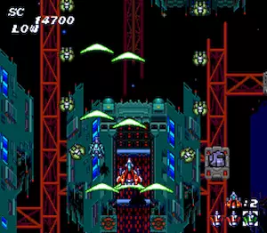 TurboGrafx 16 Soldier Blade shooter gameplay screenshot