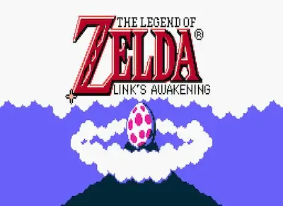 Intro screen of The Legend of Zelda: Link’s Awakening DX on Game Boy Color