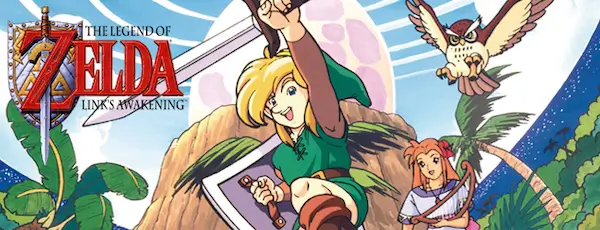 Intro screen of The Legend of Zelda: Link’s Awakening DX on Game Boy Color