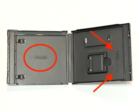 Close-Up of an Authentic Nintendo DS Game Case with High-Quality Print