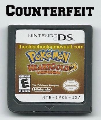 Counterfeit Pokemon Nintendo DS Games