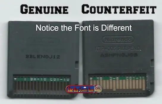 Guide to Spotting Fake Pokémon Nintendo DS Games: Key Font Variation