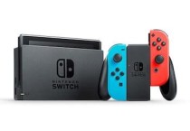 Boxed Nintendo Switch console.
