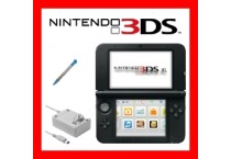 Boxed Nintendo 3DS console with stylus, charger.