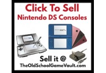 Boxed Nintendo DS console with stylus, charger, and accessories ready for trade-in